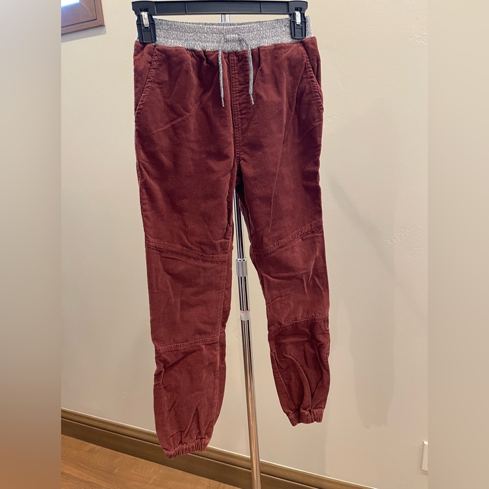 Boys Peek Kids burnt orange corduroy joggers pants Size XL 12